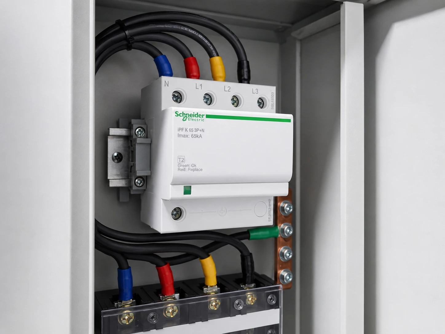 Pemasangan surge arrester pada panel